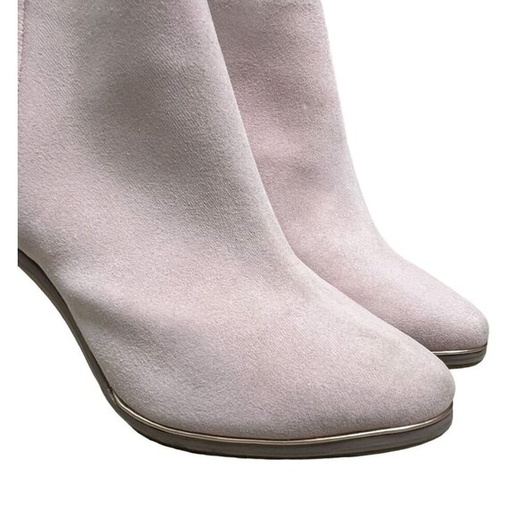 Ted Baker Lorca Pink Suede Ankle Boots Size 40.5 / US 9.5 Rose Gold Detail - Picture 9 of 15